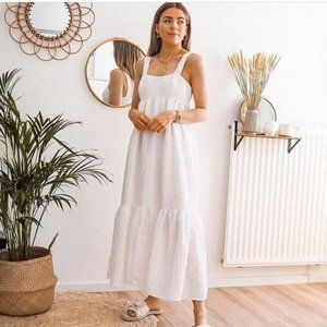 ZARA VOLUMINOUS TEXTURED WEAVE DRESS 2725/310